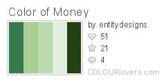 You have to see what's new this season! Color + Design Blog / The New Colors of U.S. Money by COLOURlovers :: COLOURlovers