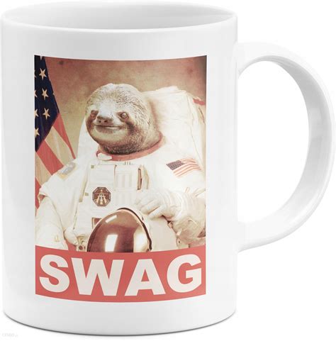 Kubek Swag Sloth Nasa Usa Leniwiec Kosmonauta Opinie I Atrakcyjne