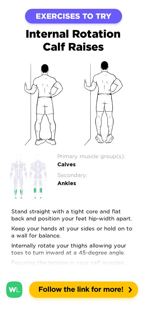 Internal Rotation Bodyweight Calf Raises Workoutlabs Exercise Guide