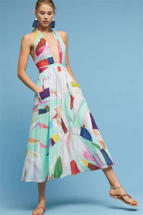 Mara Hoffman Miami Halter Cutout Midi Dress Fashion Womens Fashion Womens Fashion Bohemian