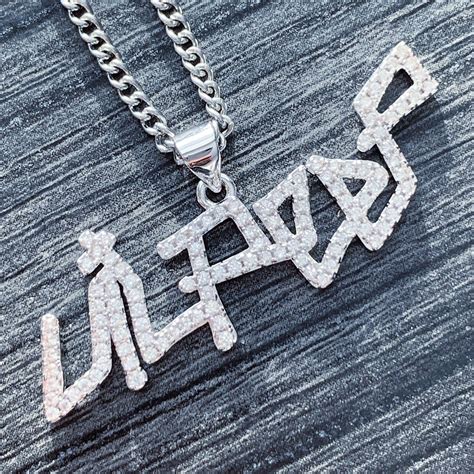 Iced Out Lil Peep Necklace Small Chain Etsy