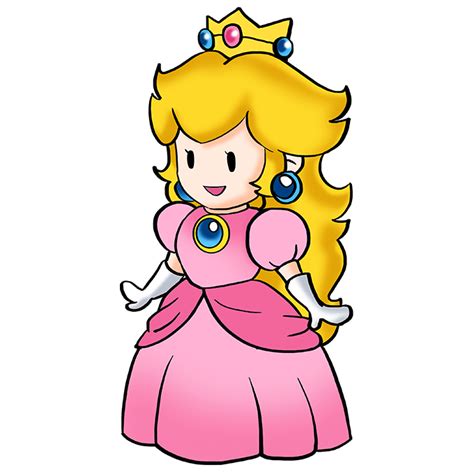 How To Draw Princess Peach From Super Mario Bros Really Easy Drawing Tutorial