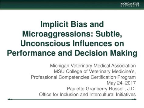 PDF Implicit Bias And Microaggressions Subtle Unconscious