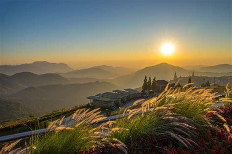 Premium Photo Landscape Nature Beautiful Sunrise On Top Of Thailand