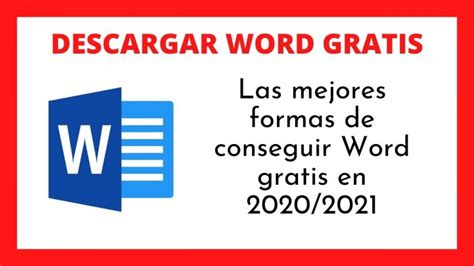🥇 Como Descargar Word Gratis En Español 2020 2021⬇️