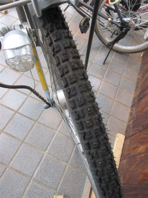 ママチャリ用スタッドレスタイヤ - 多摩湖の南|東大和、武蔵村山のほぼ市境|自転車販売修理|レンタサイクル