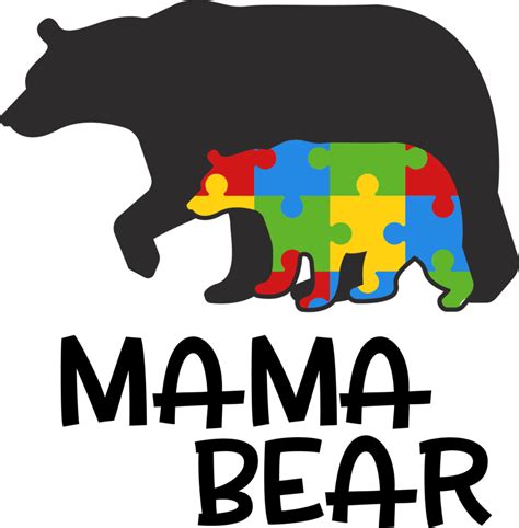 Mama Bear Autism 11300774 Png