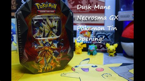 New Pokemon Tin Dusk Mane Necrozma Gx Opening Giveaway Youtube