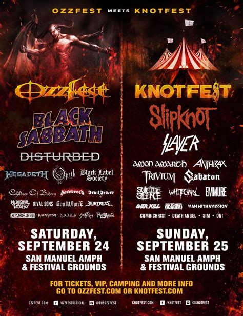 Ozzfest Meets Knotfest Poster 2 5 13 16 Screamer Magazine