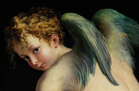 Cupid Carving A Bow 1535 Painting By Parmigianino Fine Art America