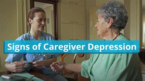 Signs Of Caregiver Depression Youtube