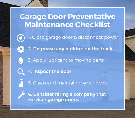 Yearly Garage Door Maintenance Plan King Door Company Bakersfield Ca