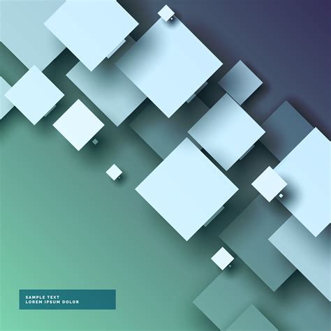 Stylish 3d Abstract Background With Squares Download Free Vector Art