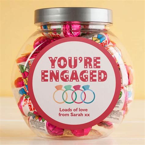 Personalised Jar Of Love Hearts From Uk Thoughtful