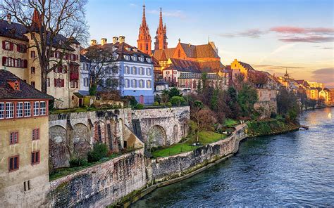 Switzerland Basel Rivers Cities Houses 2560x1600 Hd Wallpaper Pxfuel