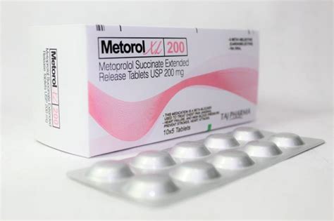 Metoprolol Succinate Extended Release Tablet Usp 200mg