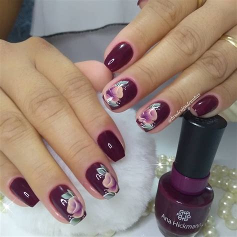 Unhas Com Flor4 Clube Das Unhas