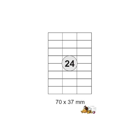 Jede packung enthält 500 bögen mit 4 etiketten pro bogen. Etiketten Selbstklebe-Etiketten 70x37,1mm E07 (2400 Stück ...