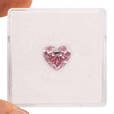 166 Carat Fancy Intense Pink Diamond 5p Heart Shape Si2 Clarity