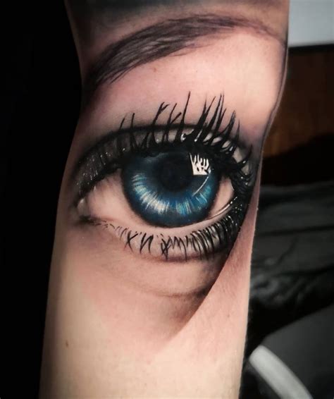 Realistic Blue Eye Tattoo Eye Tattoo Third Eye Tattoos Blue Tattoo