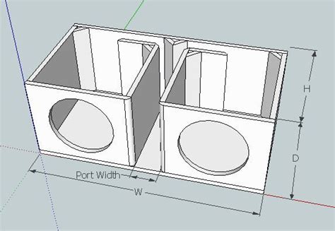 Blueprint Dual 15 Inch Subwoofer Box Design