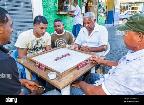 Santo Domingo Dominican Republic Ciudad Colonia Zona Colonial El Polvorin Hispanic Black Men
