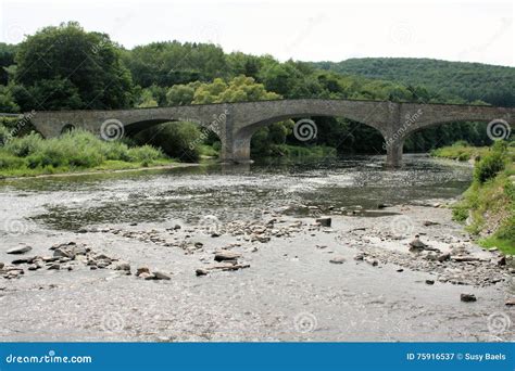 View On The River Semois Belgian Ardennes Stock Image Image Of River
