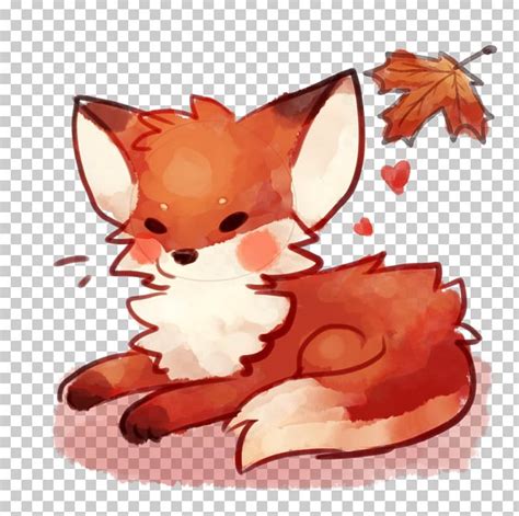 Red Fox Chibi Drawing Arctic Fox Art Png Clipart Anime Arctic Fox