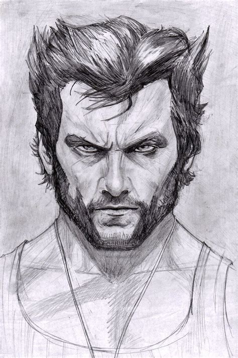 Wolverine Hugh Jackman By Artofidan Wolverine Marvel Drawings