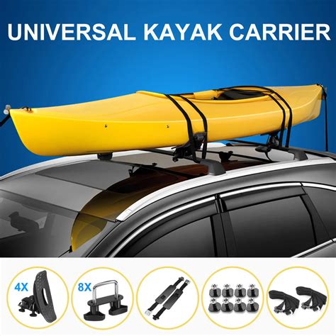 Universal Kayak Rack Holder Kayak Carrier Saddle Watercraft Roof Rack