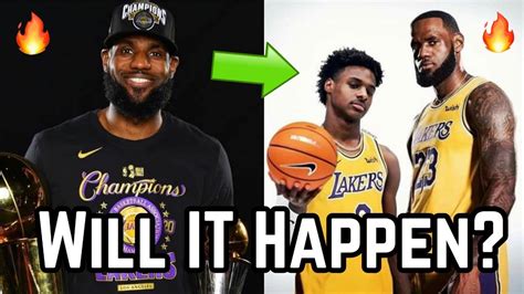 Will Lebron James Play With His Son Bronny In The Nba Future Los