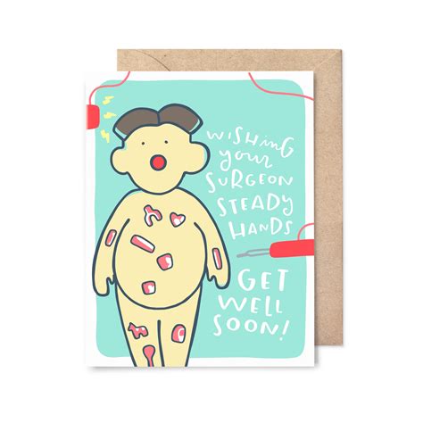 Funny Get Well Card Operation Etsy Ireland
