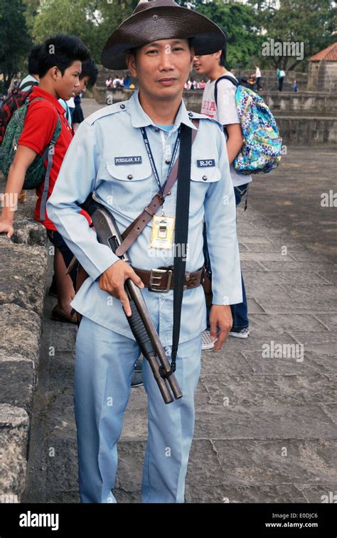 Security Guard At Intramuros Manila Philippines South East Asia