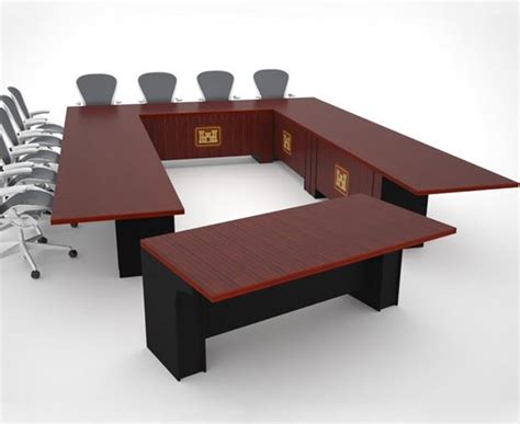 You can combine these shapes to build one of the configurations below. Corps of Engineers Modular Conference Tables | Paul Downs