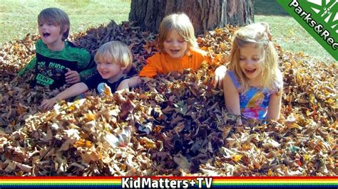 Jumping In Leaves Kids Leaf Pile Fun Fallautumns Pile Of Leaves