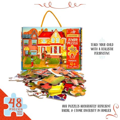 Jumbo Floor Puzzle For Kids Fun Outside 48 Pieces Ages 4 Etsy