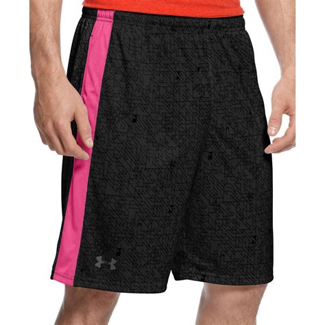 Under Armour Micro Print Shorts In Pink For Men Lyst