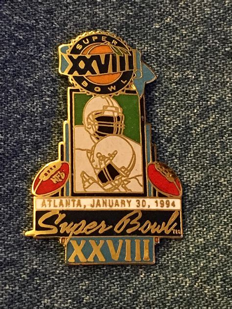 Super Bowl Xxviii Pin Collection Of 7 Pins Cowboys And Etsy