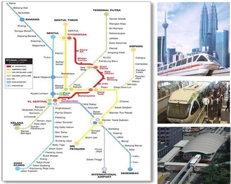 The kl monorail link is 8.6 km long and it has 11 stations. Maps of track station, coach KL Monorail and Integrated ...