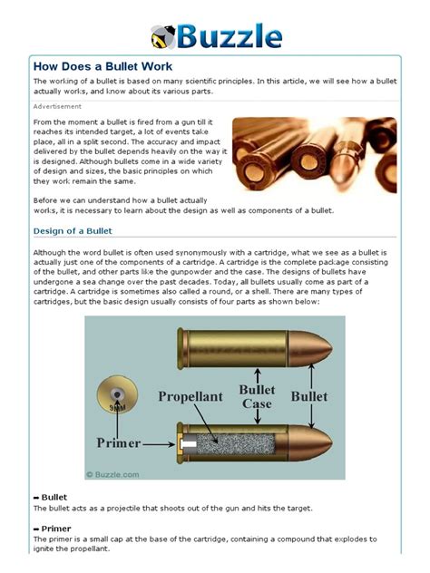 How Does A Bullet Work Bullet Cartridge Firearms