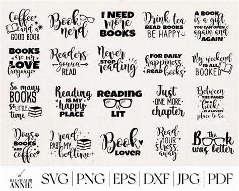 reading svg bundle commercial use book lover svg cut files book nerd svg quotes book lover