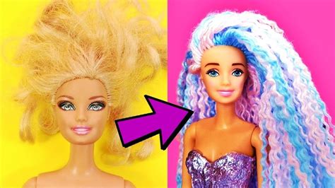 5 minute crafts girly hair. 🎀 5 Minute Crafts DIY - BARBIE TRANSFORMATION ️ - Hair 💇‍♀ ...