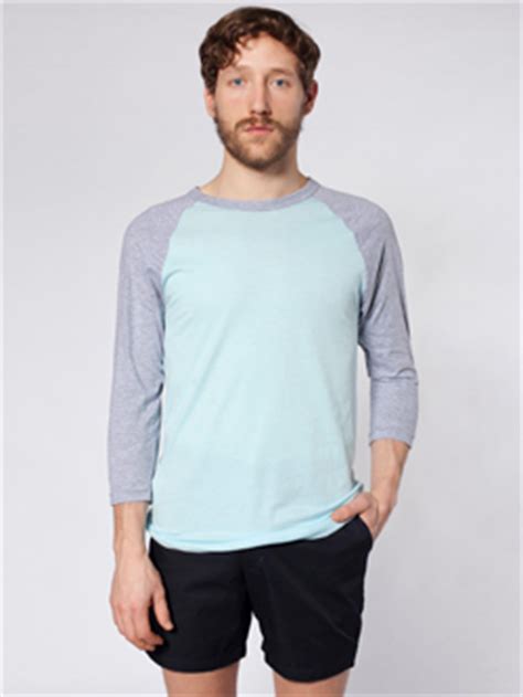 Download Mens Custom Long Sleeve Shirts | American Apparel Raglan BB453