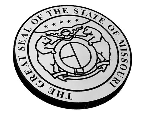 Missouri State Seal Svg Usa America Flag Vector Laser Etsy