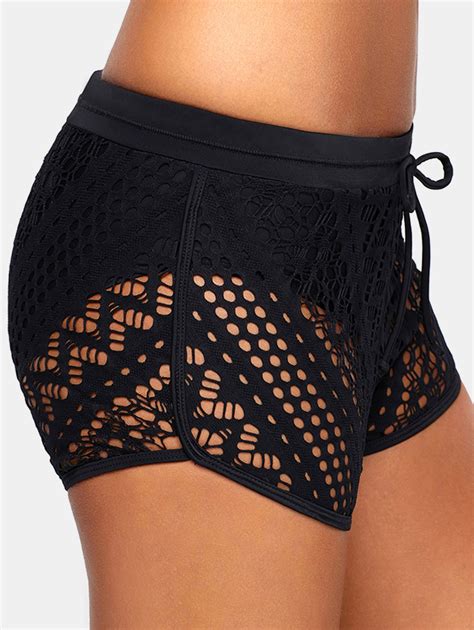 Buy Wipalo Women Casual Shorts Plus Size 5xl Openwork