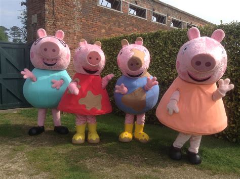 Peppa Pig Characters And Mascot Costume Hire Rainbow Productions