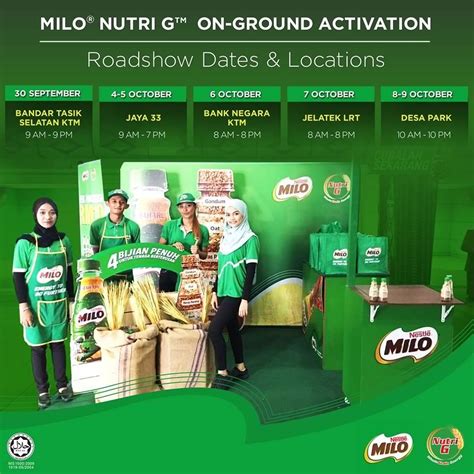 Browse our full range of milo products here. Milo Nutri G Roadshow in Malaysia | Roadshow, Nutri, Event ...