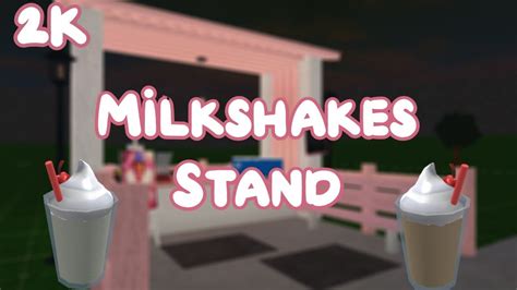 2k Milkshakes Stand Speed Build Bloxburg Youtube