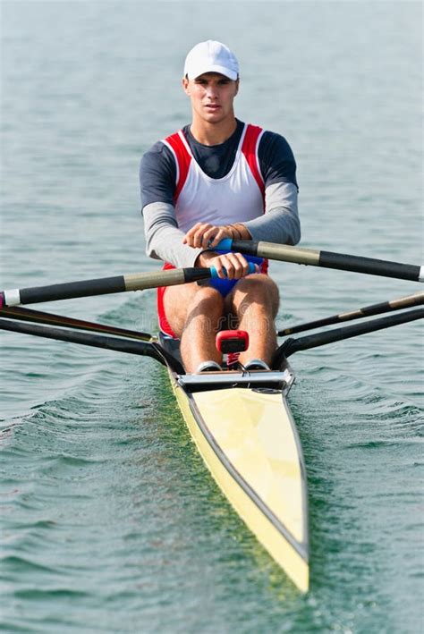Single Scull Rowing Competitor Stock Photo Image Of Single Nautical