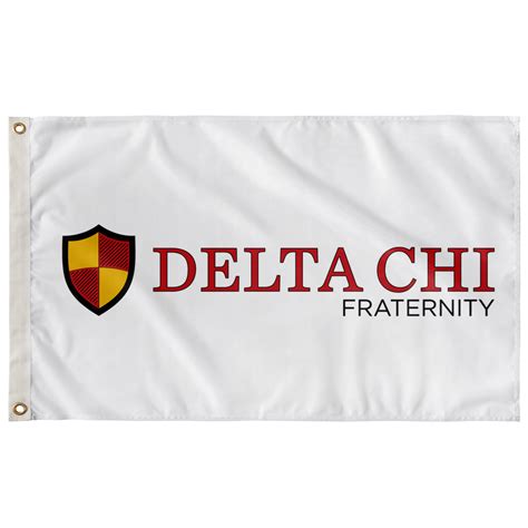 Delta Chi Horizontal Logo Fraternity Flag Greek Banner Custom Flags